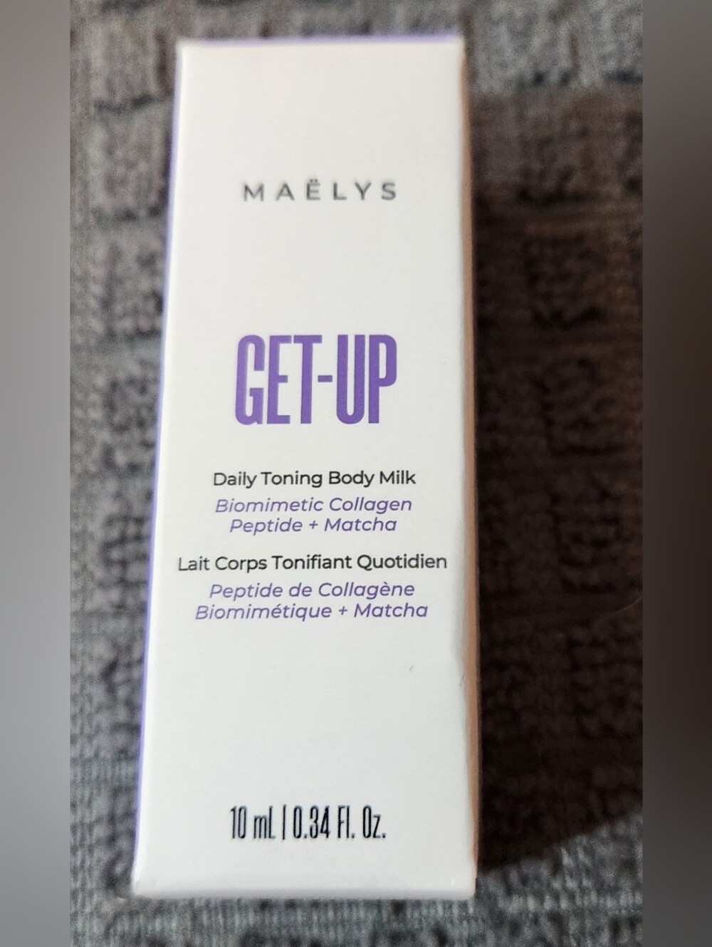 MAËLYS Get-Up Daily Toning Body Milk 10ml Travel Size Bottle